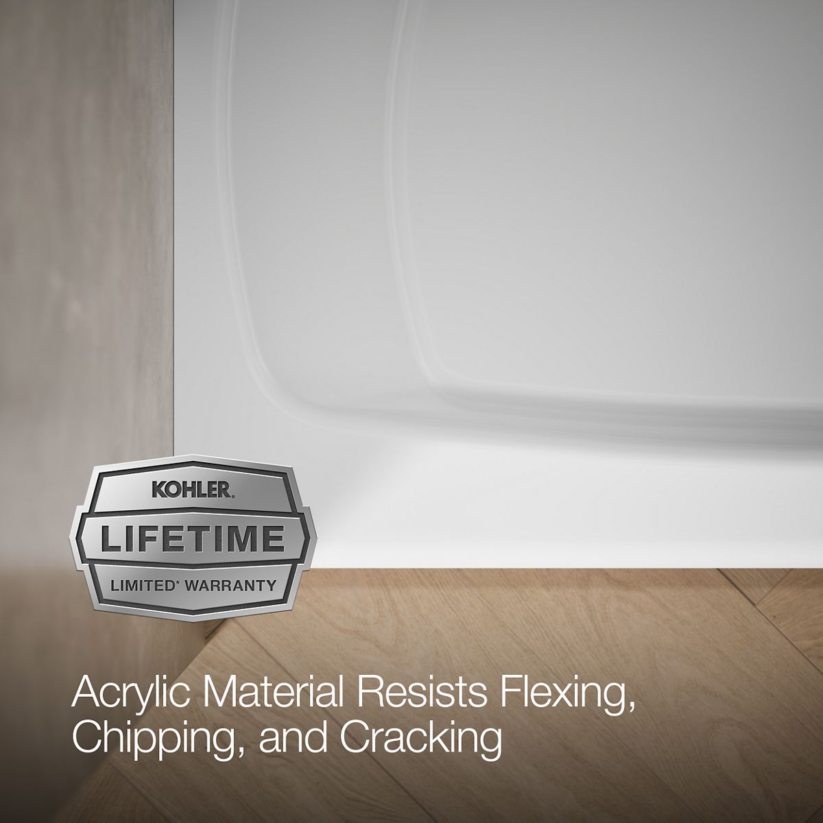 KOHLER K-746 Seaforth 54" x 30-1/4" alcove bath, right drain