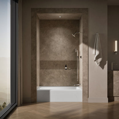 KOHLER K-746 Seaforth 54" x 30-1/4" alcove bath, right drain