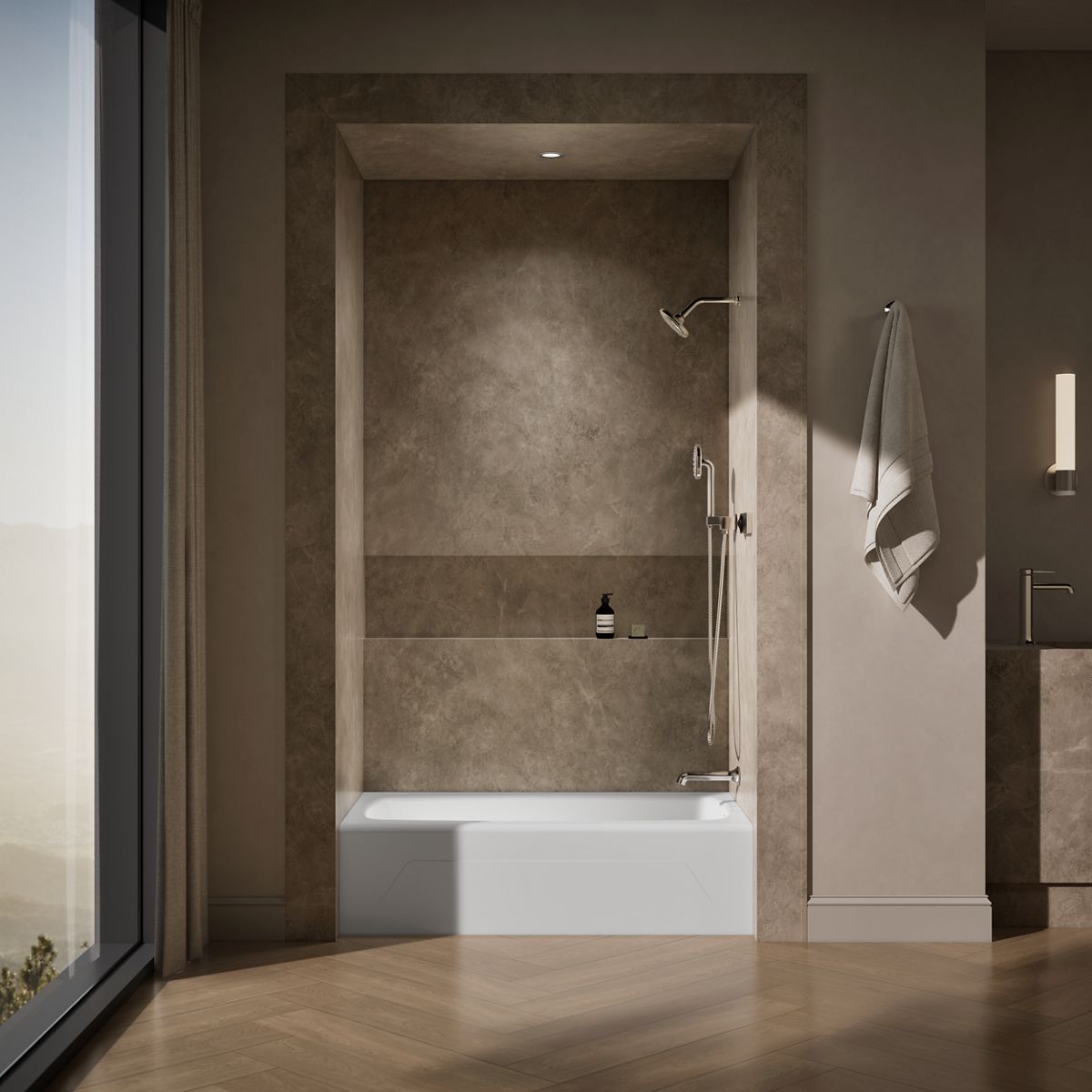 KOHLER K-746 Seaforth 54" x 30-1/4" alcove bath, right drain