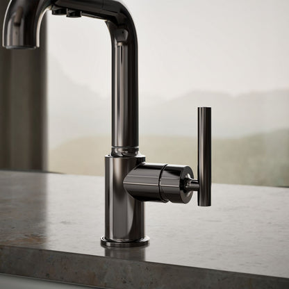 KOHLER Purist Pull-out kitchen sink faucet with three-function sprayhead