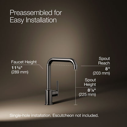 KOHLER Purist Single-handle kitchen sink faucet