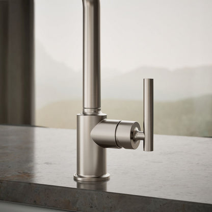 KOHLER Purist Single-handle kitchen sink faucet with side sprayer