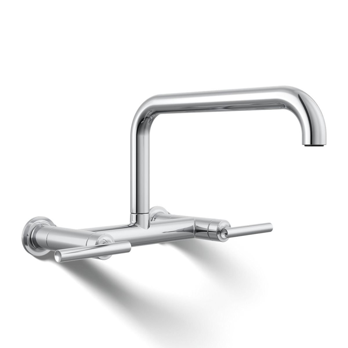 KOHLER Purist Two-hole wall-mount bridge kitchen sink faucet