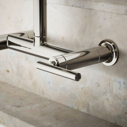 KOHLER Purist Two-hole wall-mount bridge kitchen sink faucet