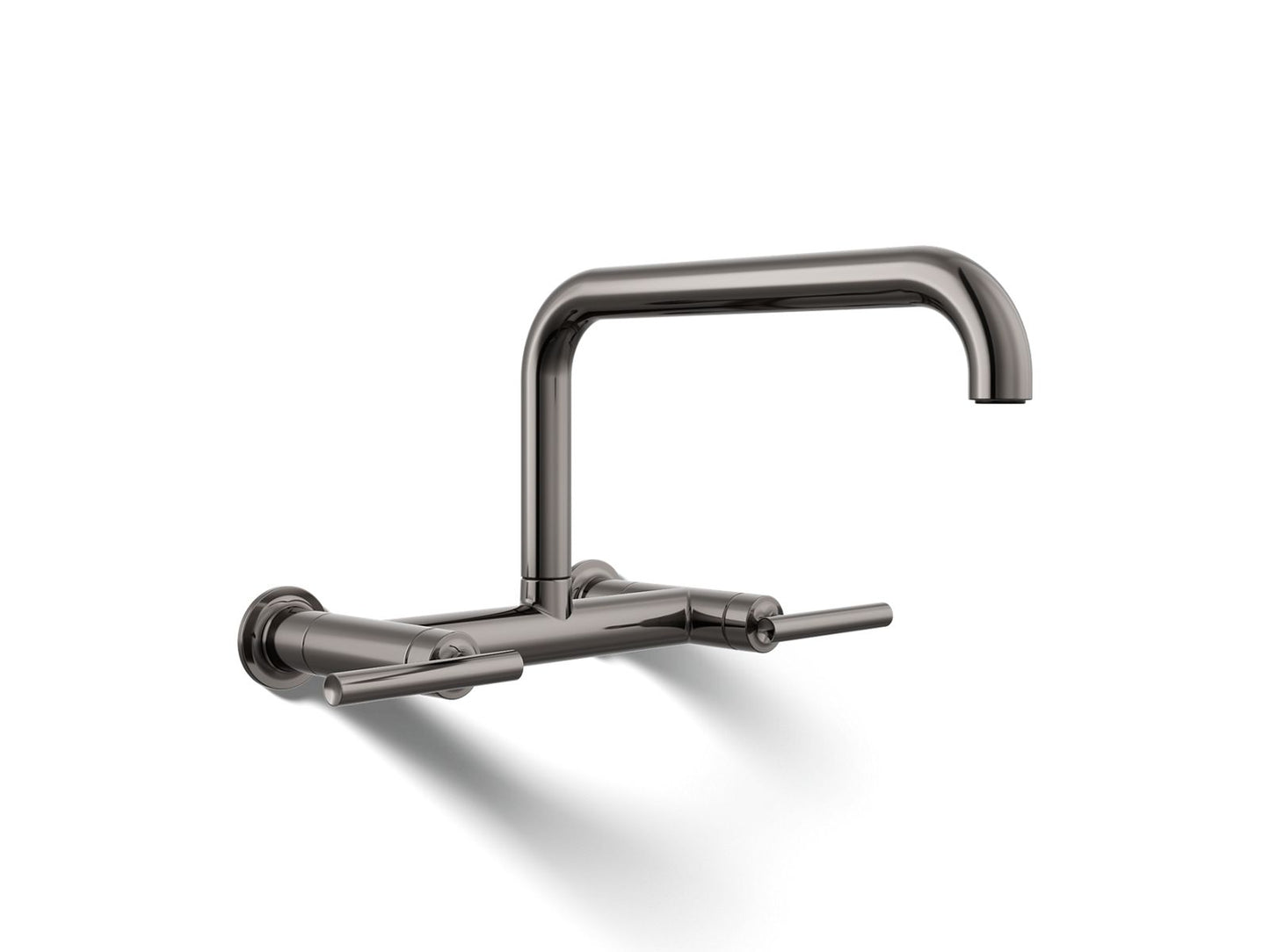 KOHLER Purist Two-hole wall-mount bridge kitchen sink faucet