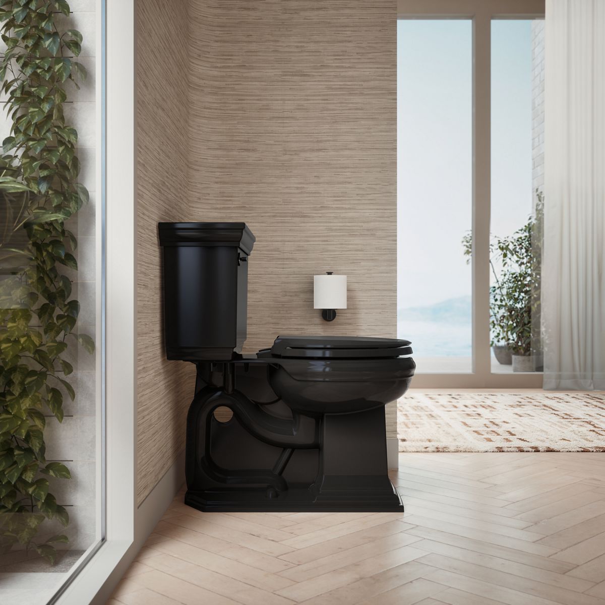 KOHLER K-75758-RL Cachet Nightlight ReadyLatch Quiet-Close round-front toilet seat