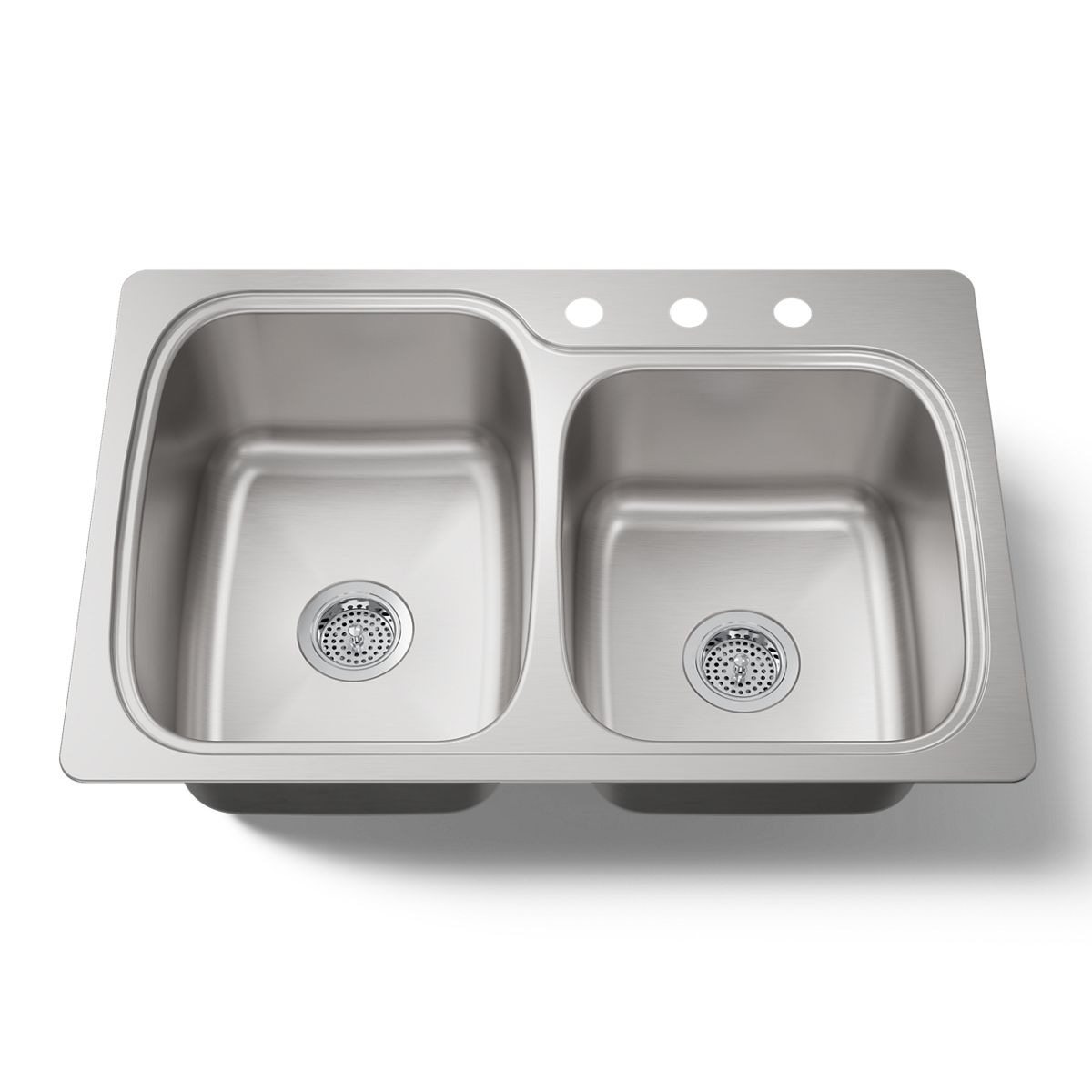 KOHLER K-75791-3 Verse 33" top-/undermount double-bowl kitchen sink