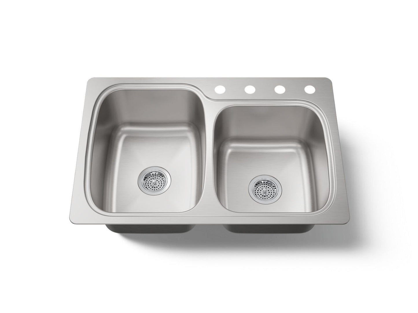KOHLER K-75791-4 Verse 33" top-/undermount double-bowl kitchen sink