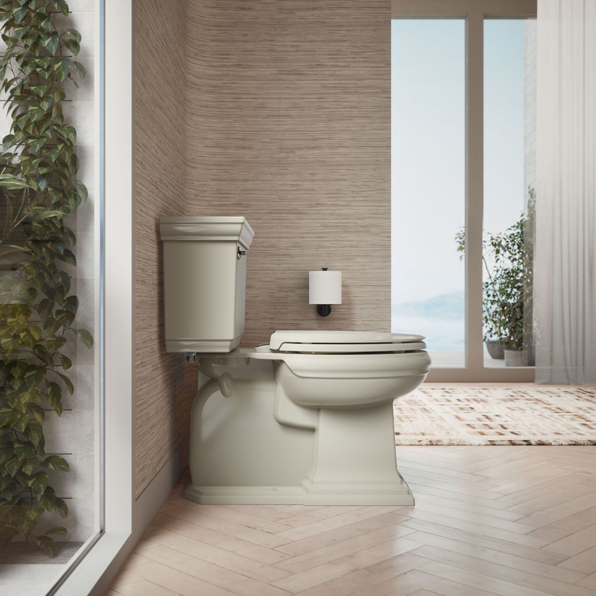 KOHLER K-75796-RL Cachet Nightlight ReadyLatch Quiet-Close elongated toilet seat