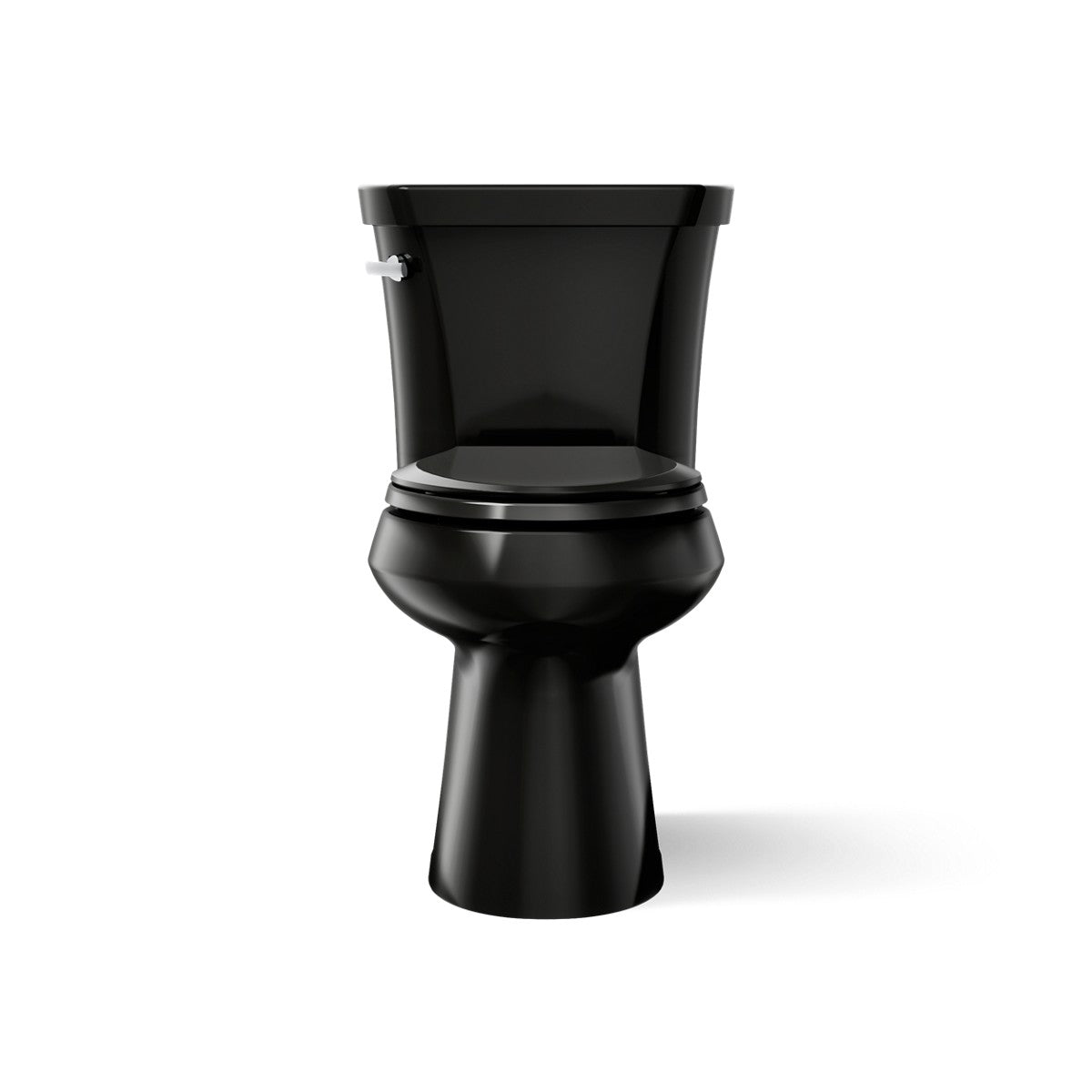 KOHLER K-76301 Highline ComForteeight Two-piece elongated 1.28 gpf chair height toilet, black - view 2