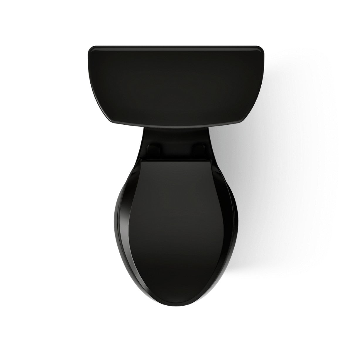 KOHLER K-76301 Highline ComForteeight Two-piece elongated 1.28 gpf chair height toilet, black - view 3
