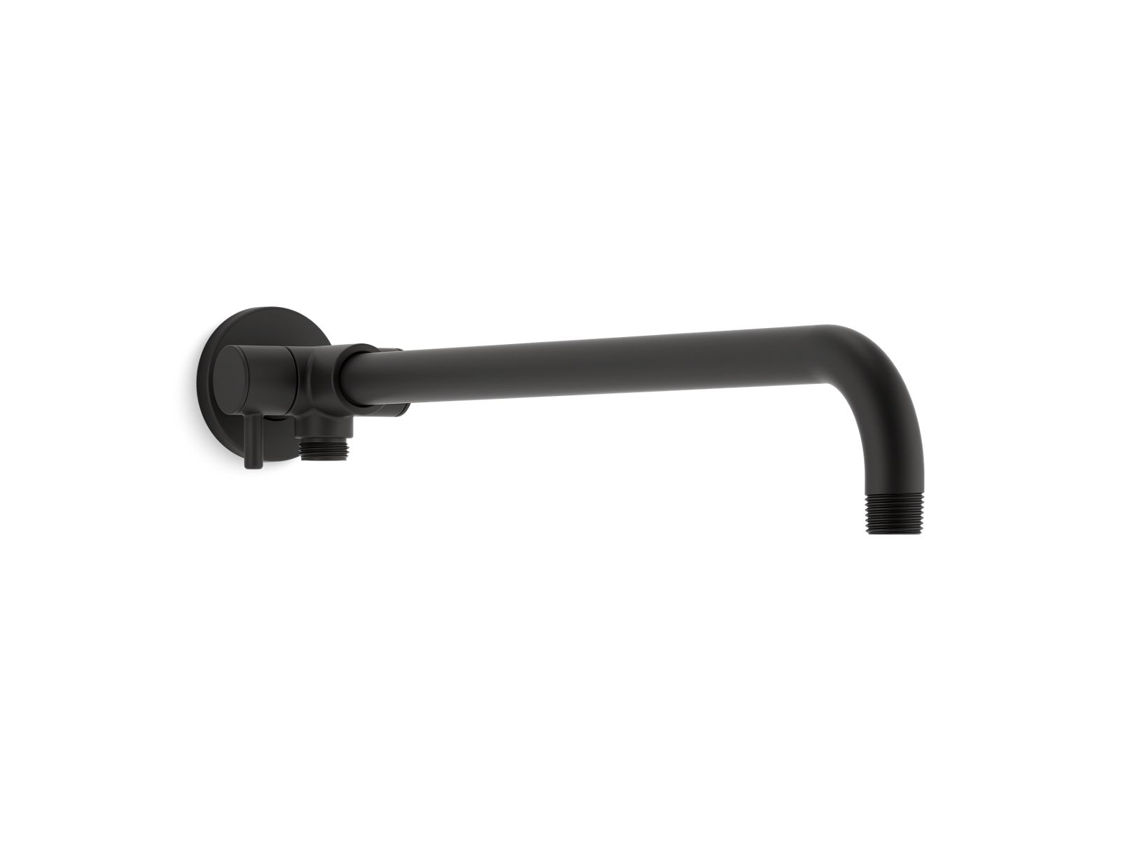 KOHLER K-76333 Wall-mount arm for rainhead/showerhead and handshower with 2-way diverter, matte black