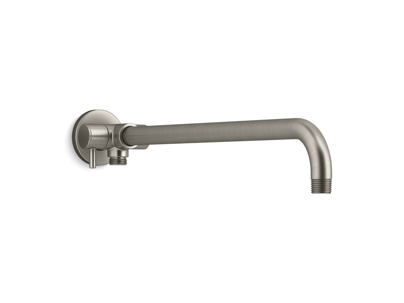 KOHLER K-76333 Wall-mount arm for rainhead/showerhead and handshower with 2-way diverter, vibrant brushed nickel