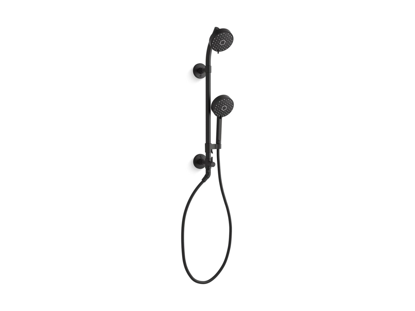 KOHLER K-76471 HydroRail-S shower column kit with Awaken(R), 2.0 gpm, matte black