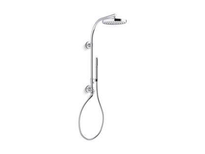 KOHLER K-76474 HydroRail-R Awaken Shift Ellipse Arch shower column kit with rainhead and 2.0 gpm handshower, polished chrome
