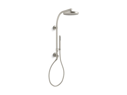 KOHLER K-76474 HydroRail-R Awaken Shift Ellipse Arch shower column kit with rainhead and 2.0 gpm handshower, vibrant...