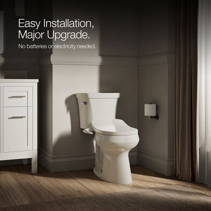KOHLER K-76923 PureWash M250 Quiet-Close round-front toilet seat with antimicrobial agent