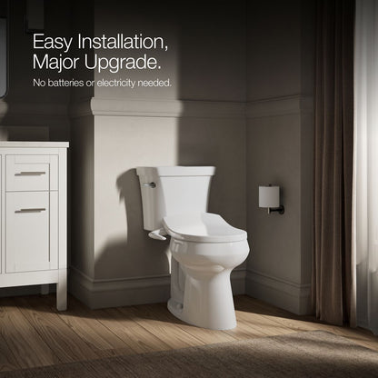 KOHLER K-76923 PureWash M250 Quiet-Close round-front toilet seat with antimicrobial agent