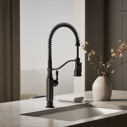 KOHLER K-77515 Tournant Semi-professional kitchen sink faucet with three-function sprayhead
