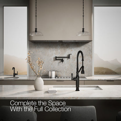 KOHLER K-77515 Tournant Semi-professional kitchen sink faucet with three-function sprayhead