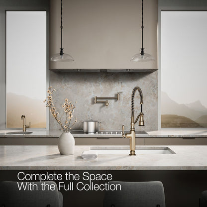 KOHLER K-77515 Tournant Semi-professional kitchen sink faucet with three-function sprayhead