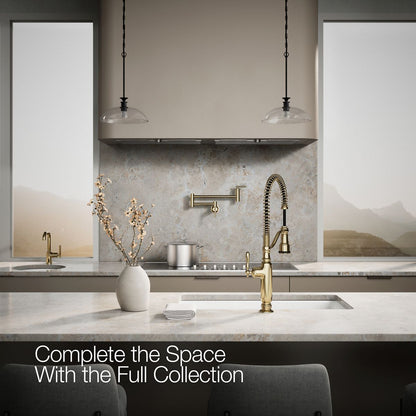 KOHLER K-77515 Tournant Semi-professional kitchen sink faucet with three-function sprayhead