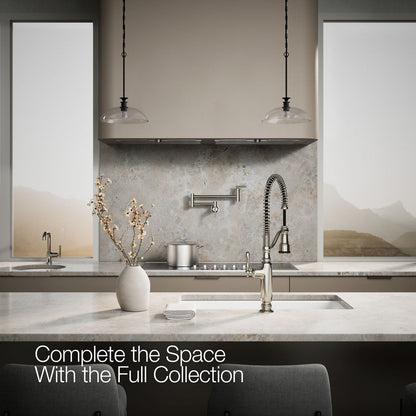 KOHLER K-77515 Tournant Semi-professional kitchen sink faucet with three-function sprayhead