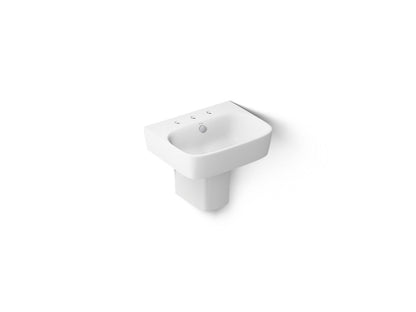 KOHLER K-77768-8 ModernLife wall-mount pedestal bathroom sink in White