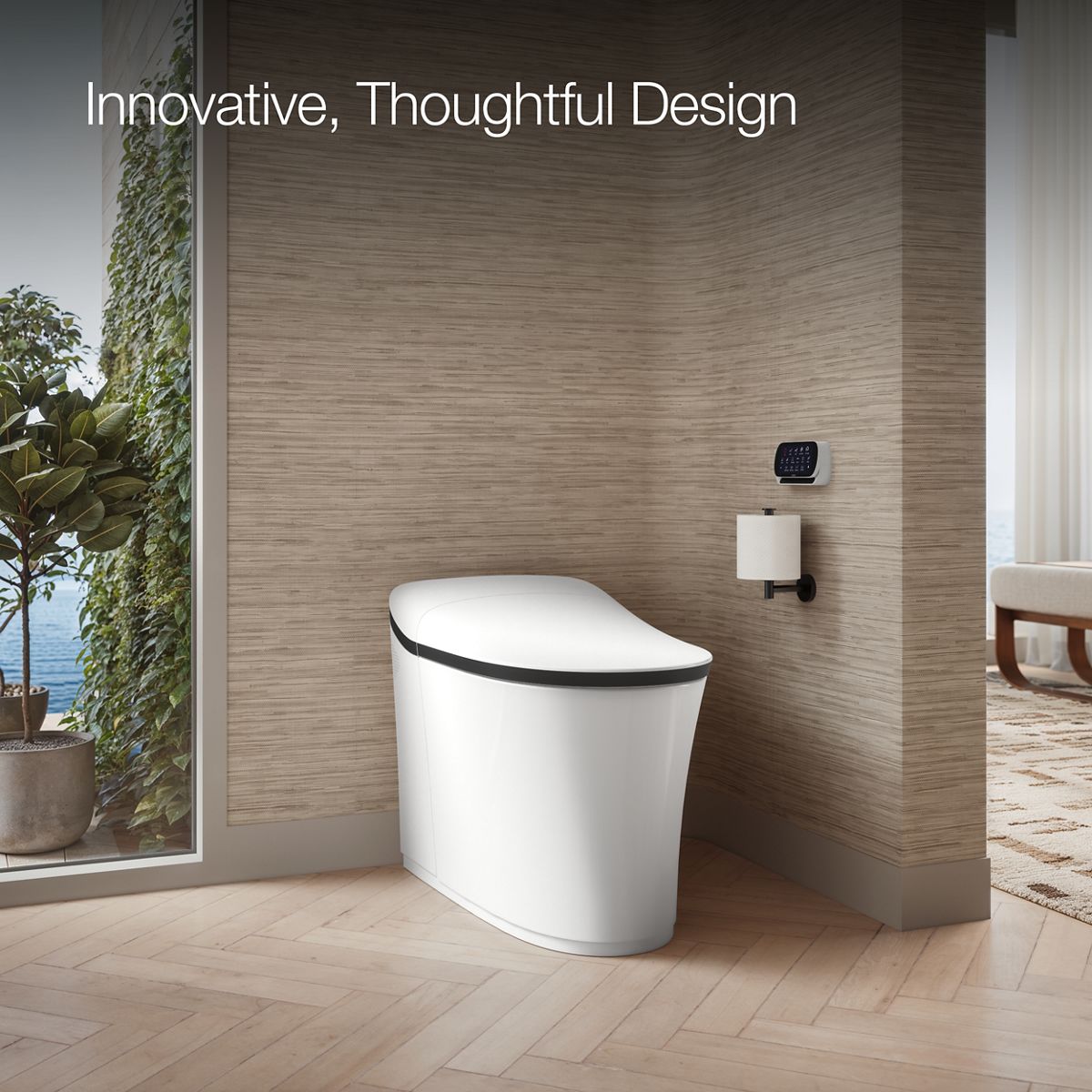 KOHLER Eir One-piece elongated smart toilet, dual-flush