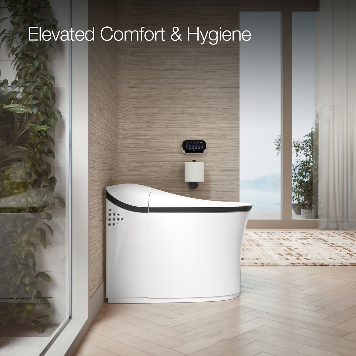 KOHLER Eir One-piece elongated smart toilet, dual-flush
