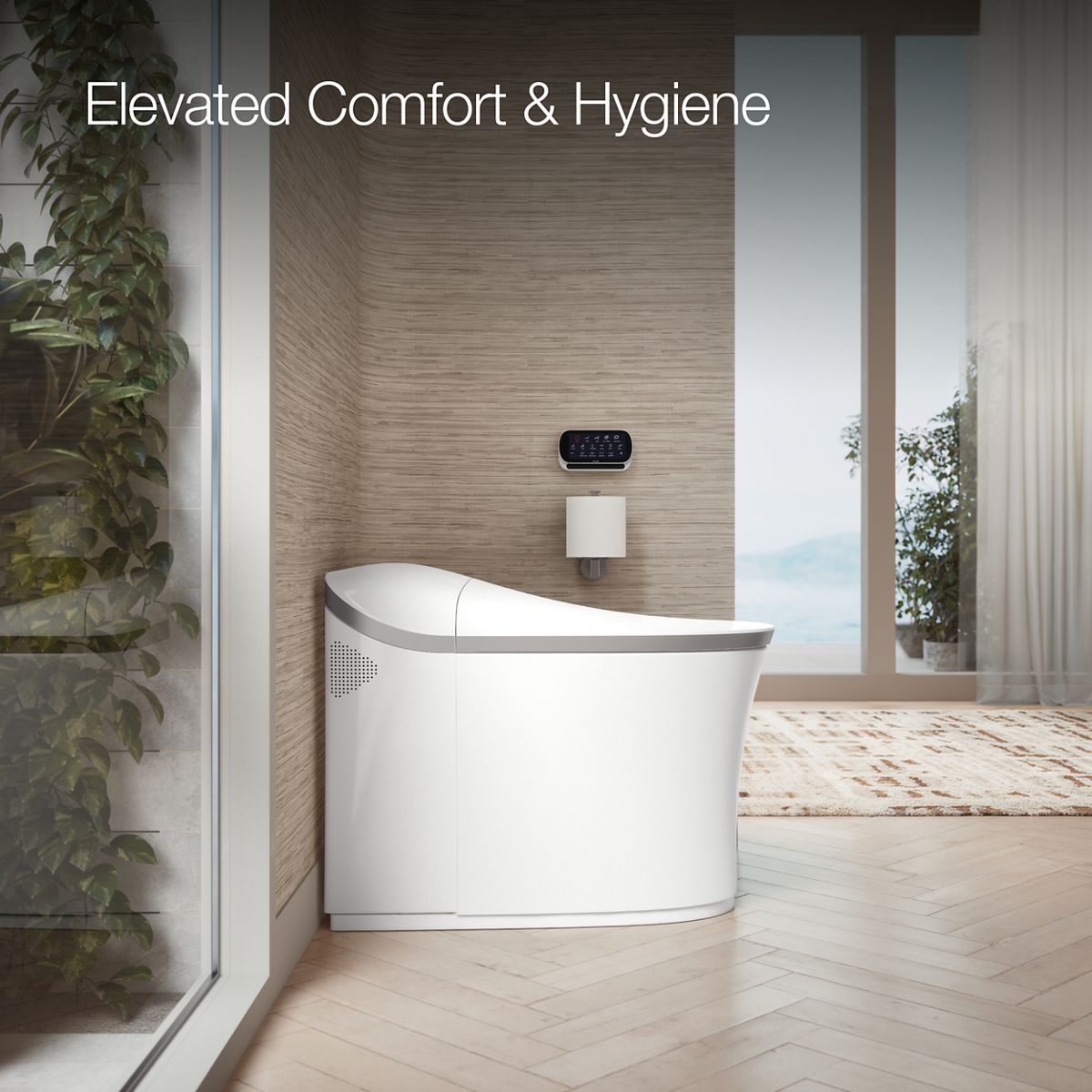 KOHLER Eir One-piece elongated smart toilet, dual-flush