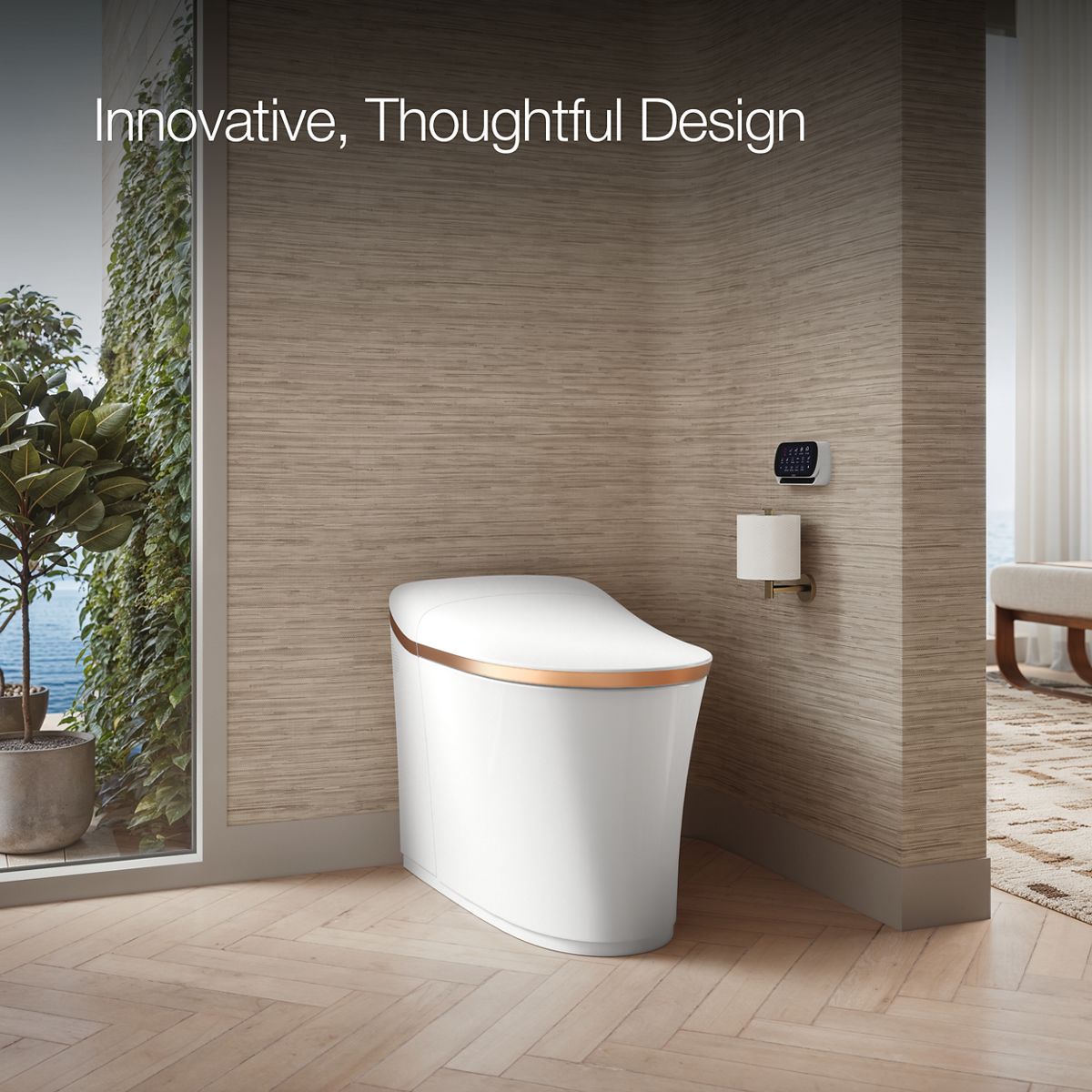 KOHLER Eir One-piece elongated smart toilet, dual-flush