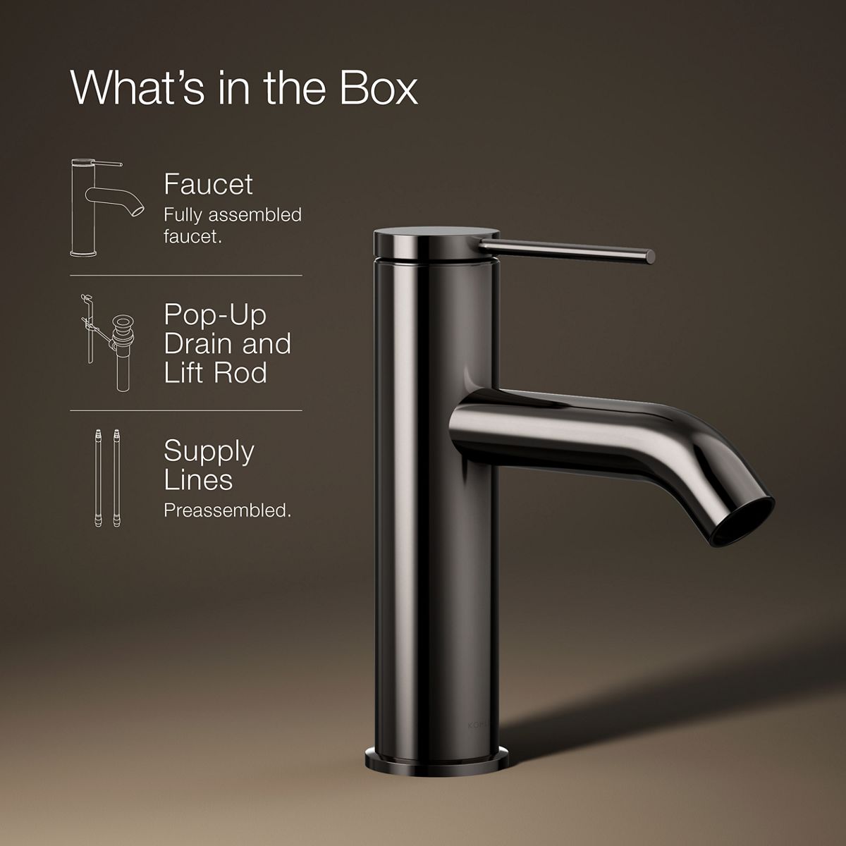 KOHLER Components Single-handle bathroom sink faucet, 1.2 gpm