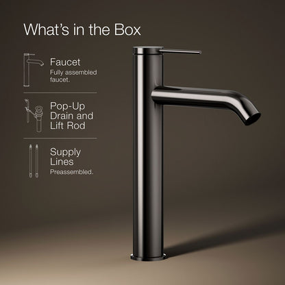 KOHLER Components Tall single-handle bathroom sink faucet, 1.2 gpm