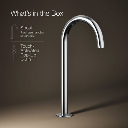 KOHLER Components Bathroom sink faucet spout with Tube design, 1.2 gpm