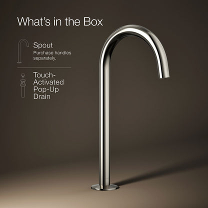 KOHLER Components Bathroom sink faucet spout with Tube design, 1.2 gpm