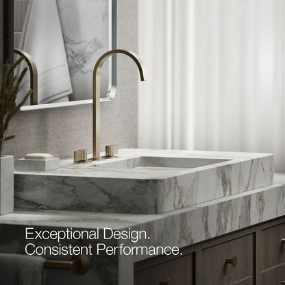 KOHLER Components Bathroom sink faucet spout with Ribbon design, 1.2 gpm