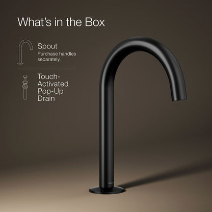 KOHLER Components Bathroom sink faucet spout with Tube design, 1.2 gpm