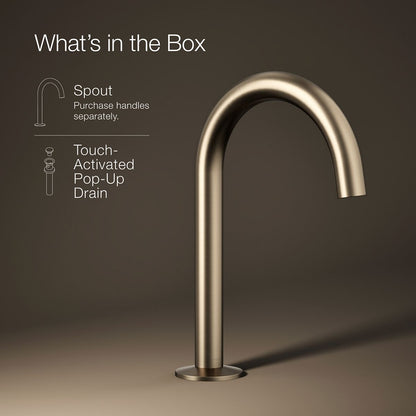 KOHLER Components Bathroom sink faucet spout with Tube design, 1.2 gpm