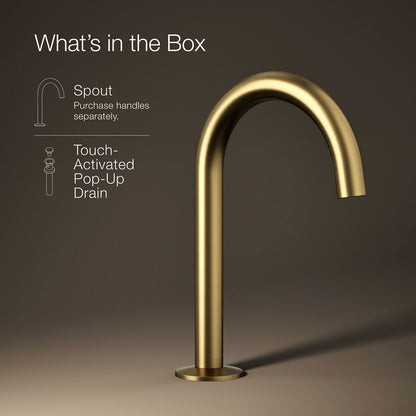 KOHLER Components Bathroom sink faucet spout with Tube design, 1.2 gpm