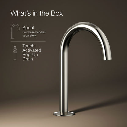 KOHLER Components Bathroom sink faucet spout with Tube design, 1.2 gpm