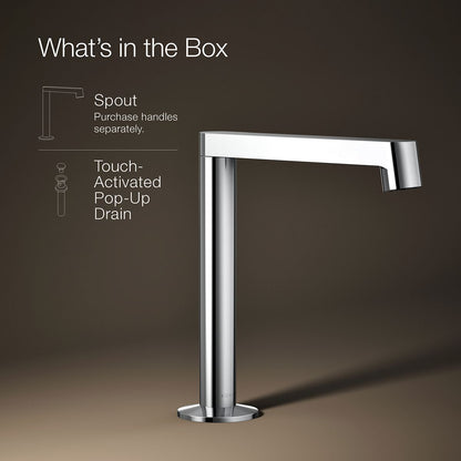 KOHLER Components Bathroom sink faucet spout with Row design, 1.2 gpm