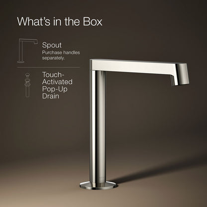 KOHLER Components Bathroom sink faucet spout with Row design, 1.2 gpm