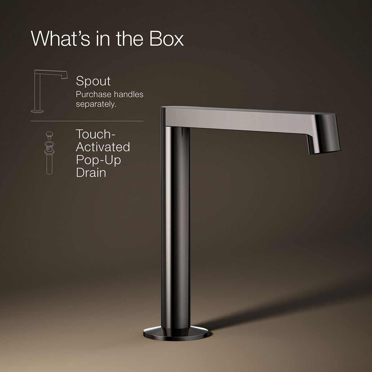 KOHLER Components Bathroom sink faucet spout with Row design, 1.2 gpm