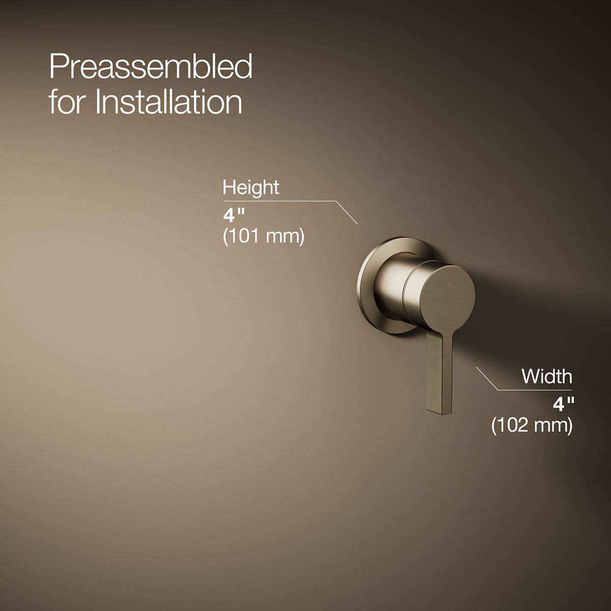 KOHLER Components Wall-mount bathroom sink faucet handle