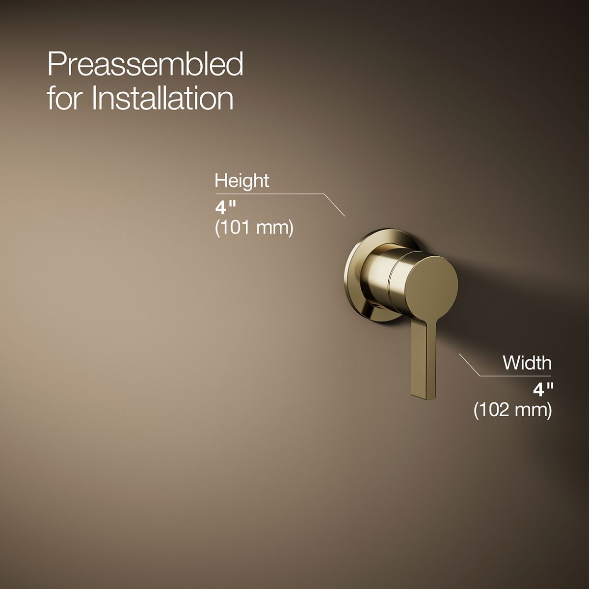 KOHLER Components Wall-mount bathroom sink faucet handle