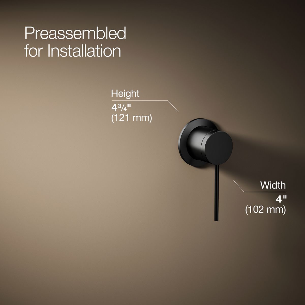 KOHLER Components Wall-mount bathroom sink faucet handle