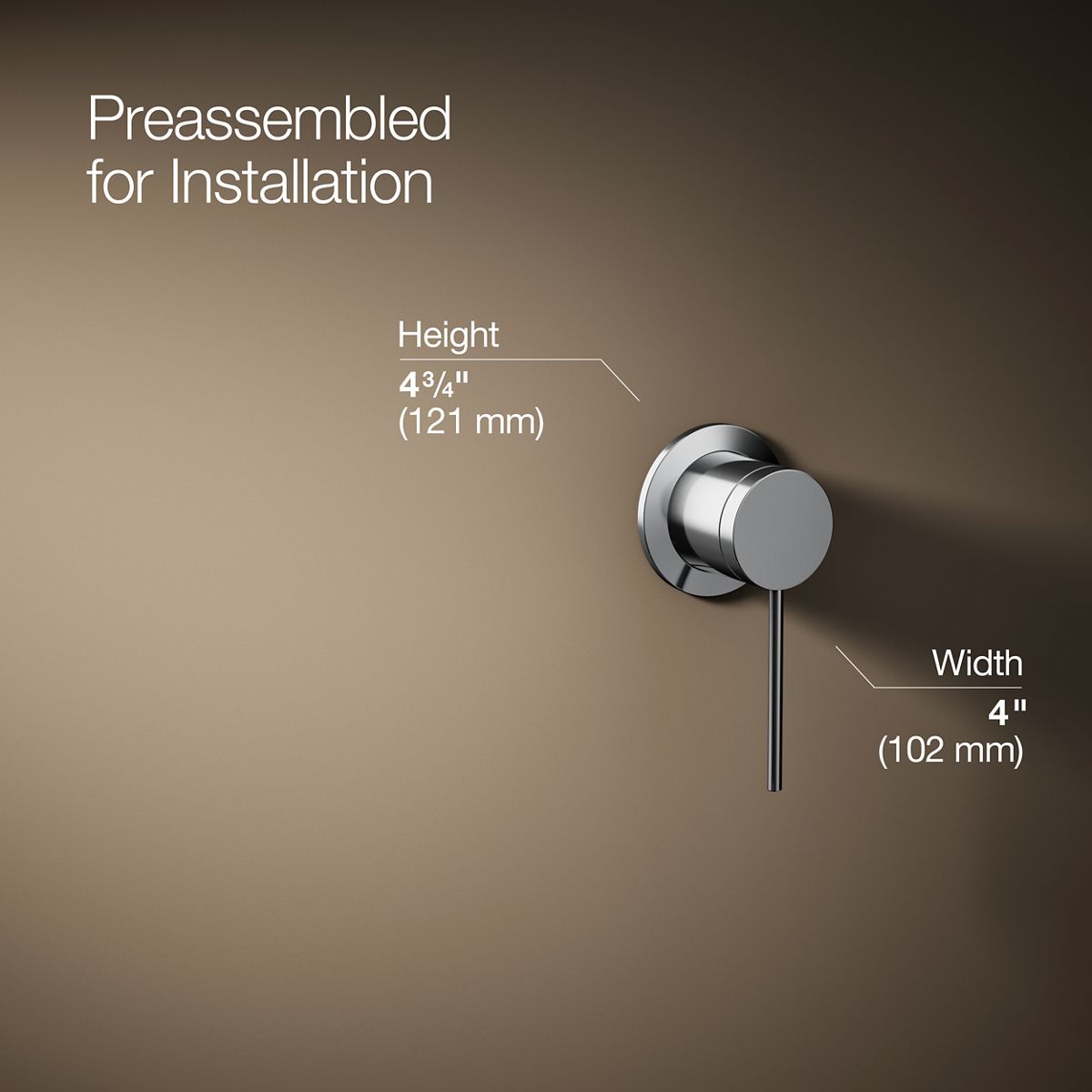 KOHLER Components Wall-mount bathroom sink faucet handle