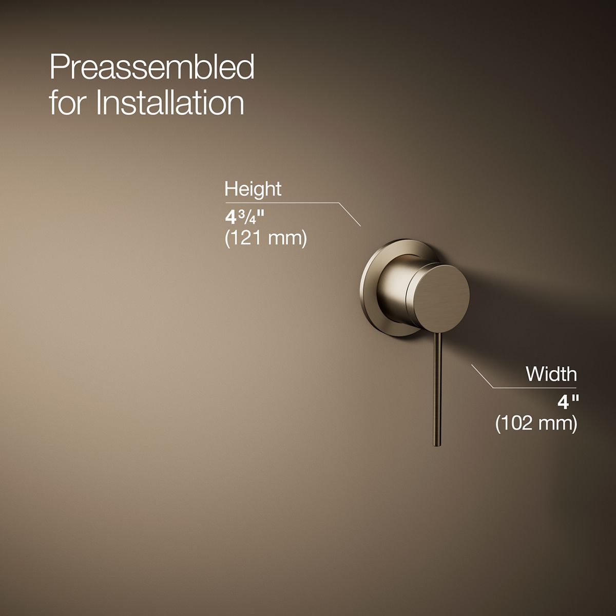 KOHLER Components Wall-mount bathroom sink faucet handle