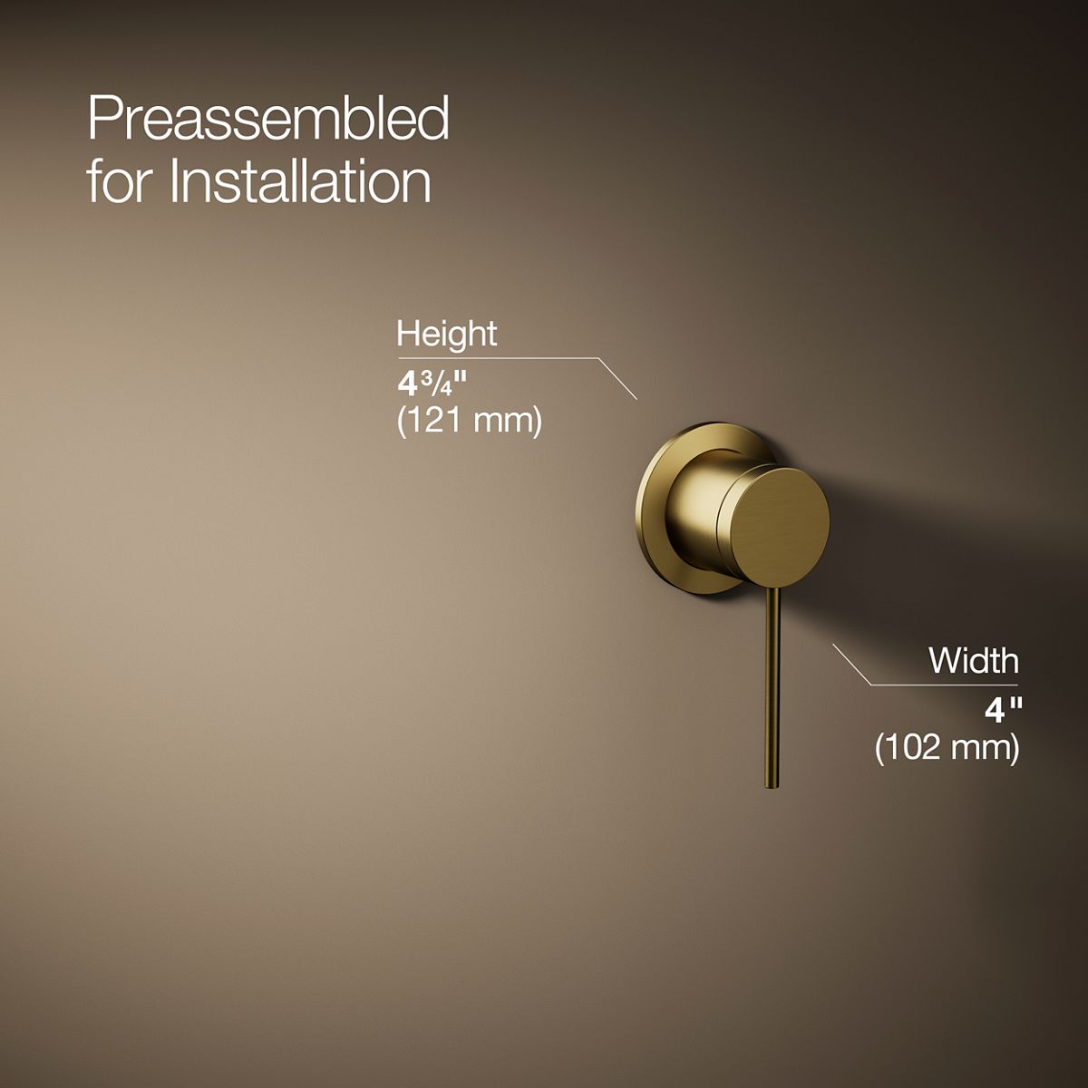 KOHLER Components Wall-mount bathroom sink faucet handle